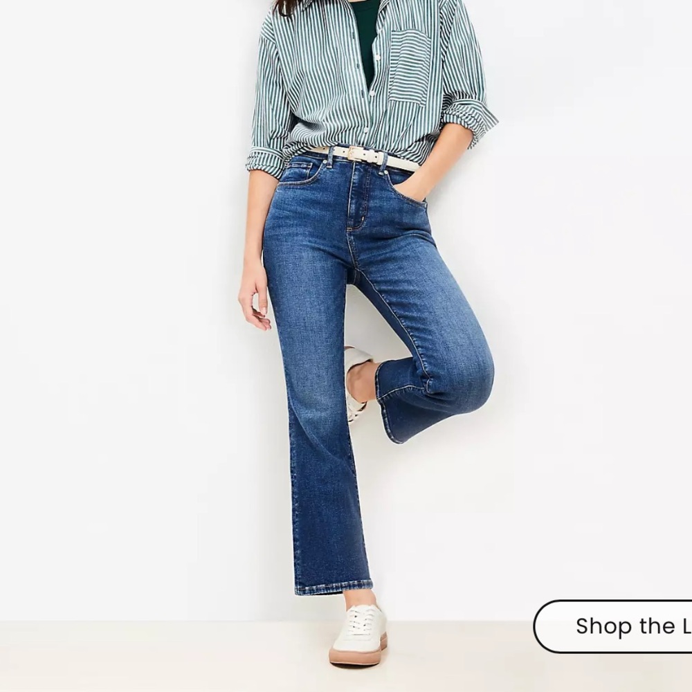 LOFT Curvy Kick-Crop Jean